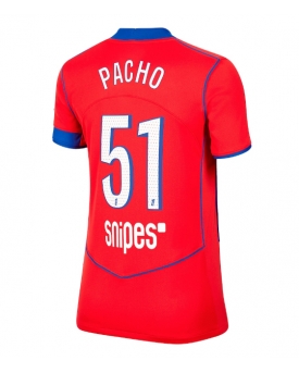 Paris Saint-Germain Willian Pacho #51 Maglia Gara Terza Repliche 2025-26 Donna Maniche Corte